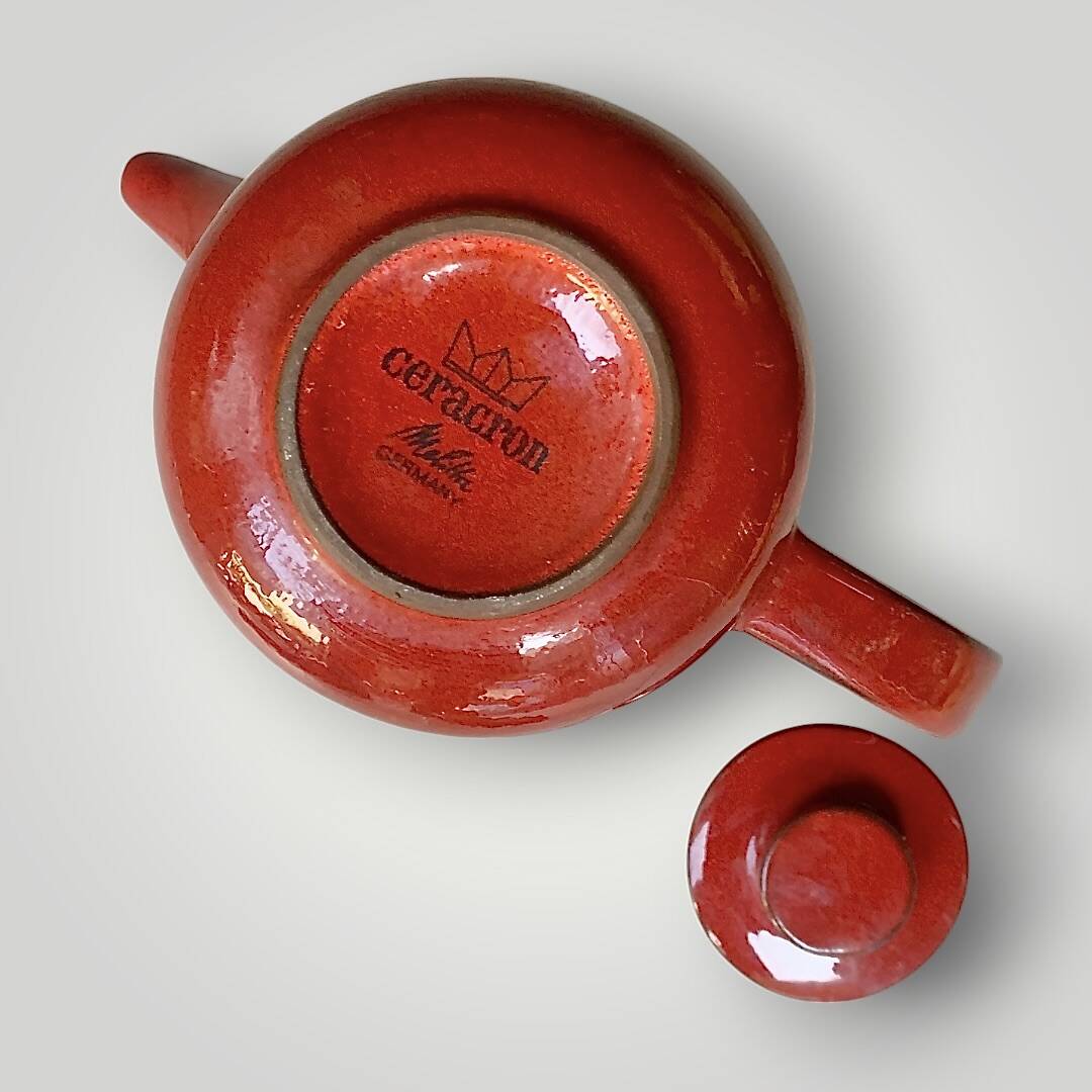 Antique Melitta Ceracron coffee maker – Red glazed ceramic