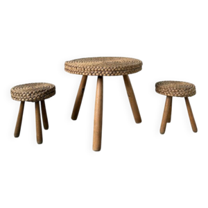 paire de tabourets et