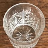 Set of 5 crystal whiskey glasses