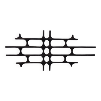 Large German Brutalist Iron Wall Sculpture, 1960s