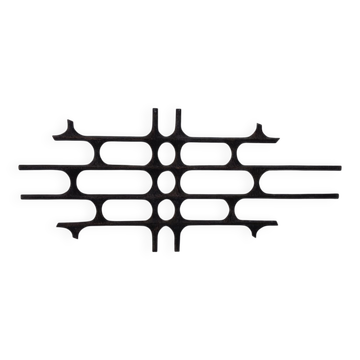Large German Brutalist Iron Wall Sculpture, 1960s