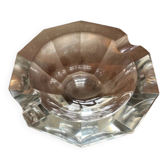 Diamond-shaped baccarat crystal ashtray - art-deco period