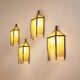 Set of 4 Jean Perzel wall lights in cut glass from Saint Gobain circa 1930
