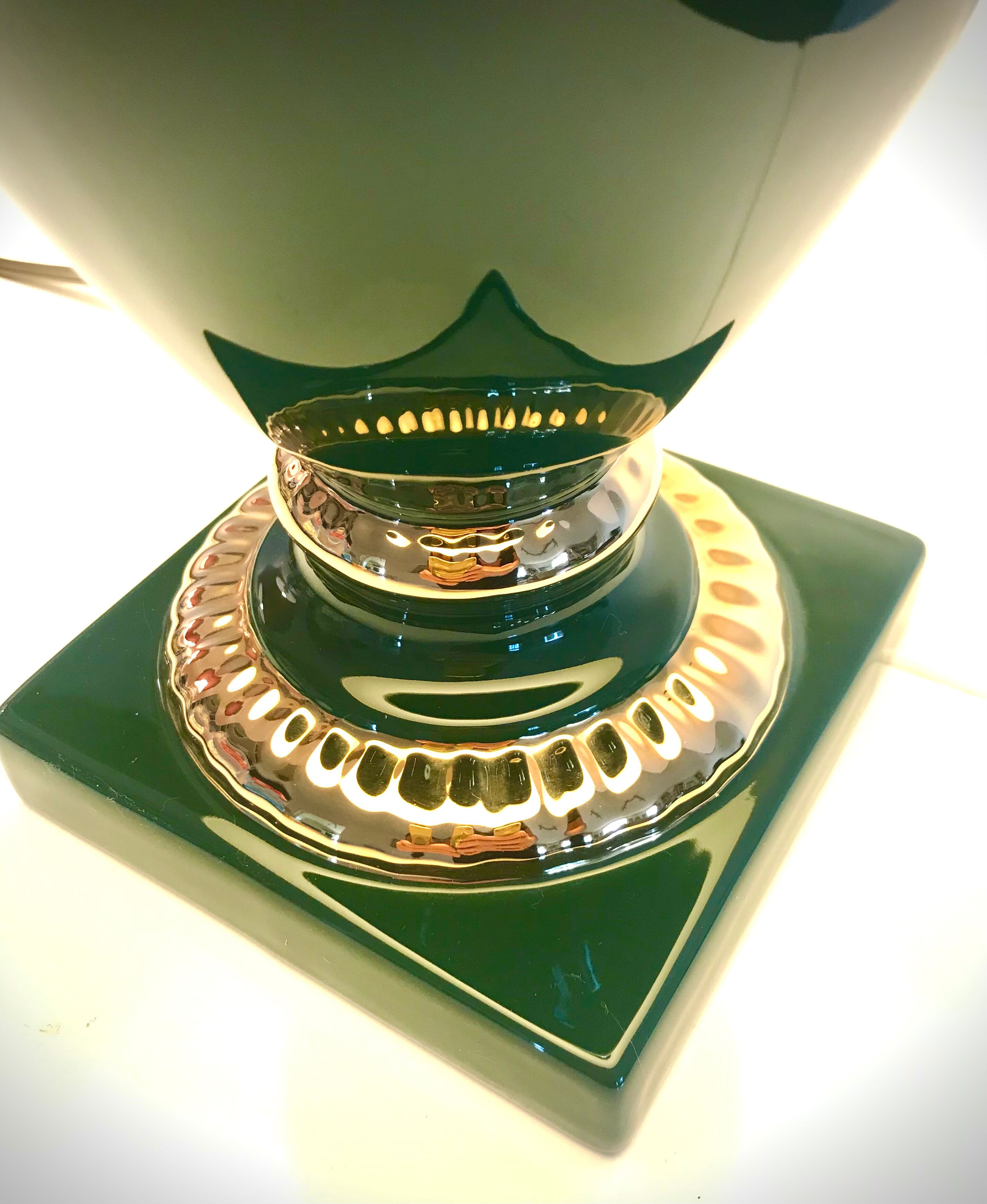 Lampe année 70 céramique signature Louis Drimmer