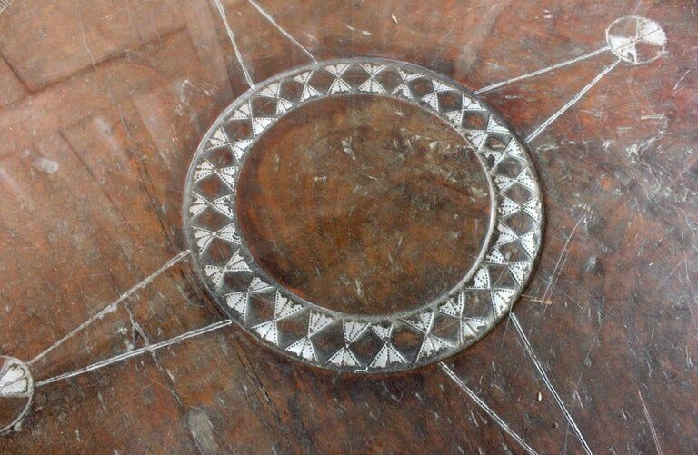 Malinké table in indigenous West African wood 20th century