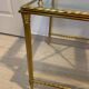 Vintage brass and glass nesting table
