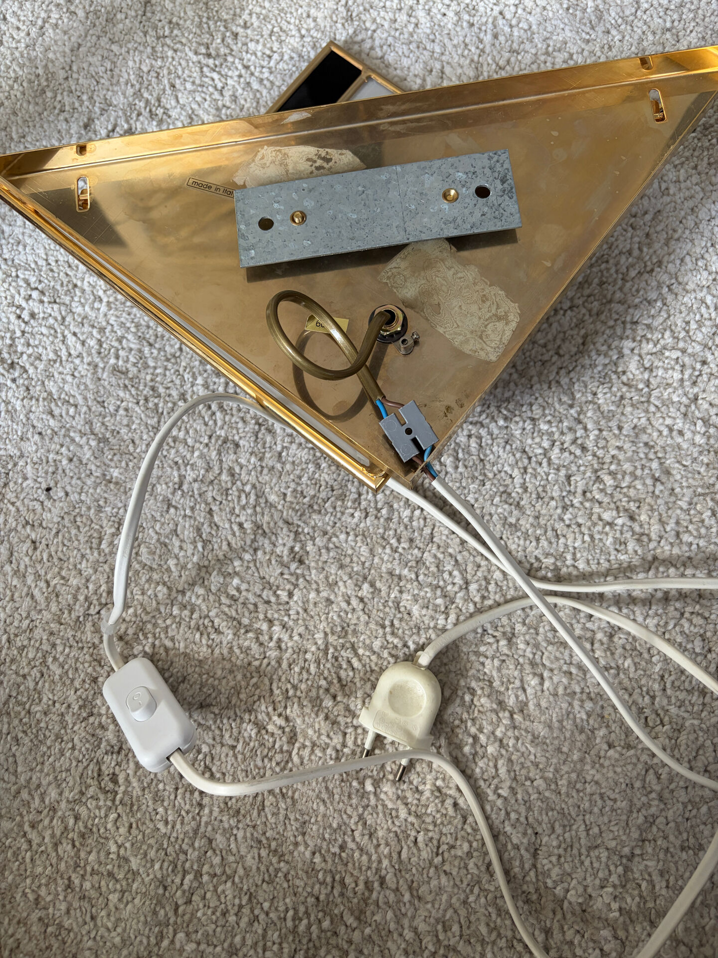 Vintage wall light — Italian design, 1970s
