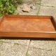 Solid wood service tray, vintage
