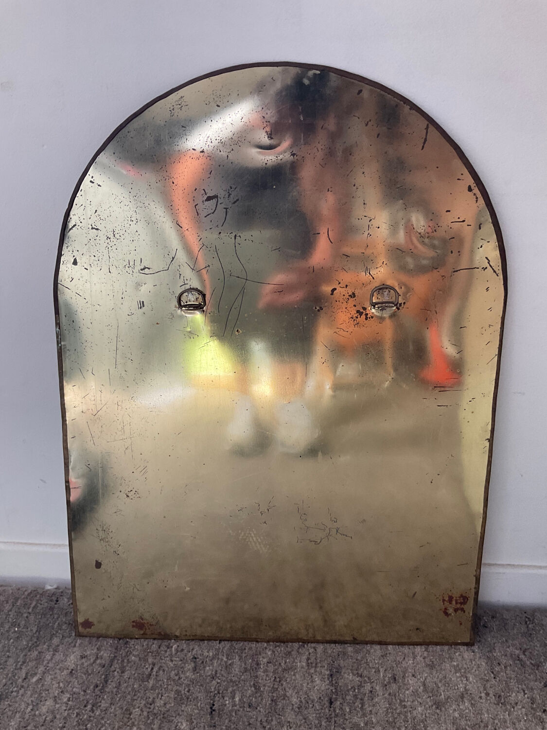 Vintage copper mirror 60s-70s