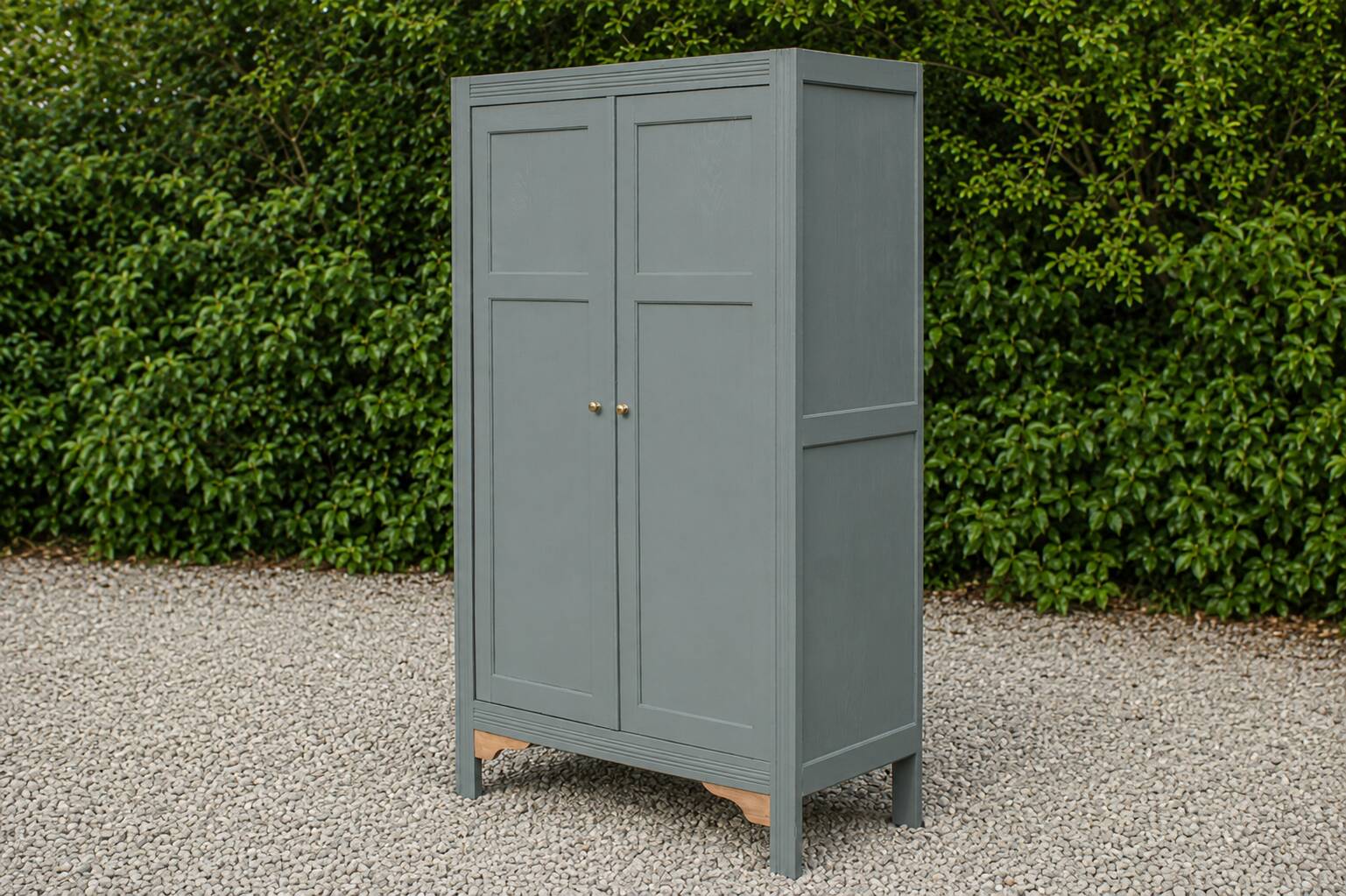 Renovated parisian wardrobe – kaki 4murs – antique wardrobe – country style