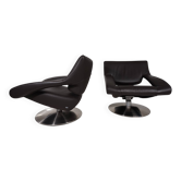 Fauteuil Lounge De Sede DS-255 Avantgarde en cuir marron foncé, 2000