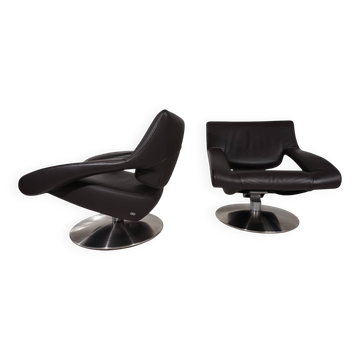 Fauteuil Lounge De Sede DS-255 Avantgarde en cuir marron foncé, 2000