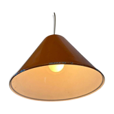 Vintage orange metal pendant light
