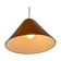 Vintage orange metal pendant light