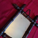 Old banbou mirror, with chain