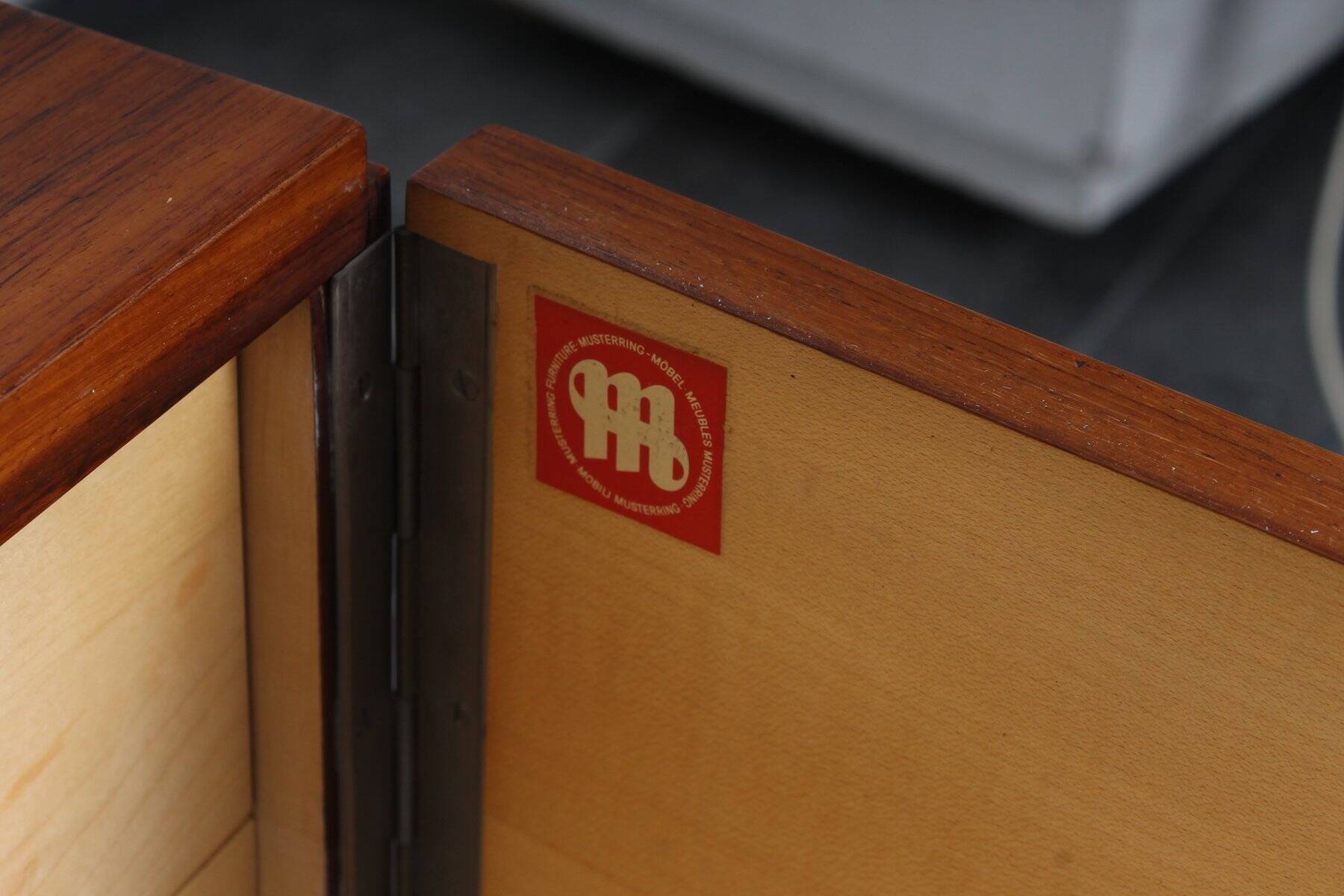 Vintage rosewood veneer sideboard by Musterring International, 1960s