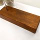 Unique XL Vintage Fluorescent Desk Lamp, Solid wooden base, Mid Century Table Lamp