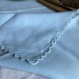 Tea cloth in pure linen aqua
