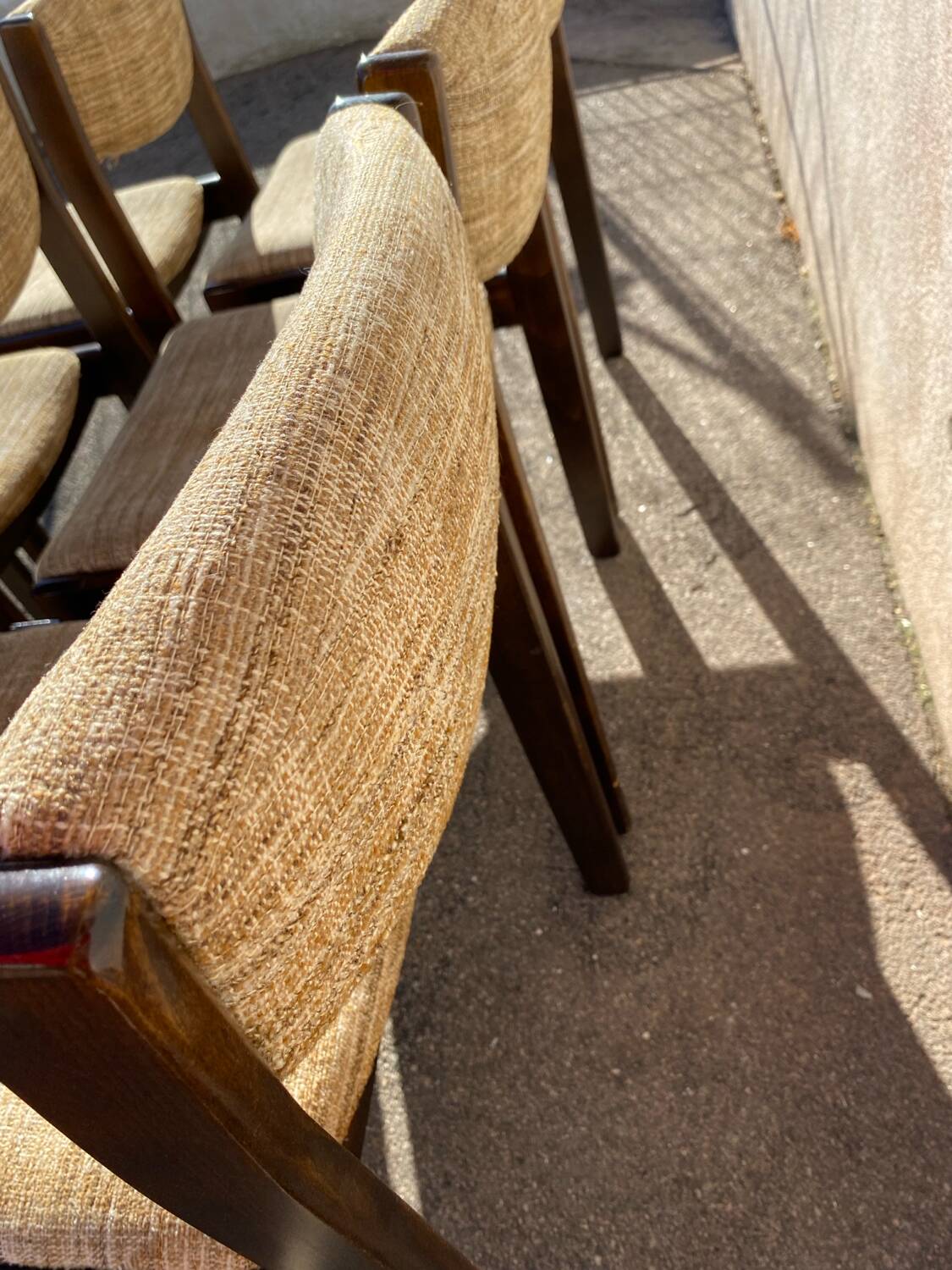 Table and 6 chairs set by Baumann