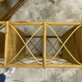 Rattan bookcase shelf