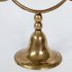 Vintage brass floor chandelier, 3-branch candle holders