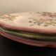 3 sweet pea plates, Samadet earthenware, 18th century
