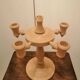 Scandinavian wooden candlestick holder