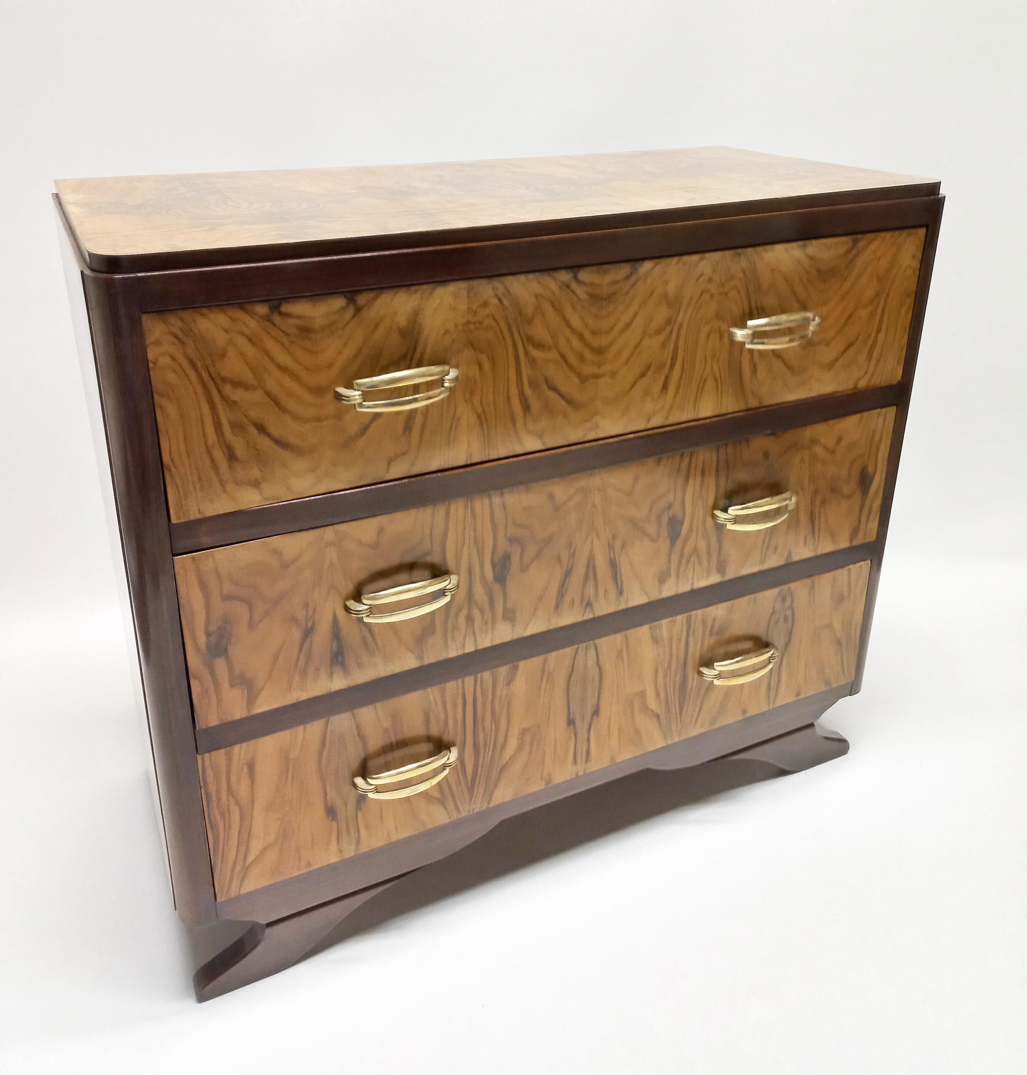 Commode art déco 1930 en noyer