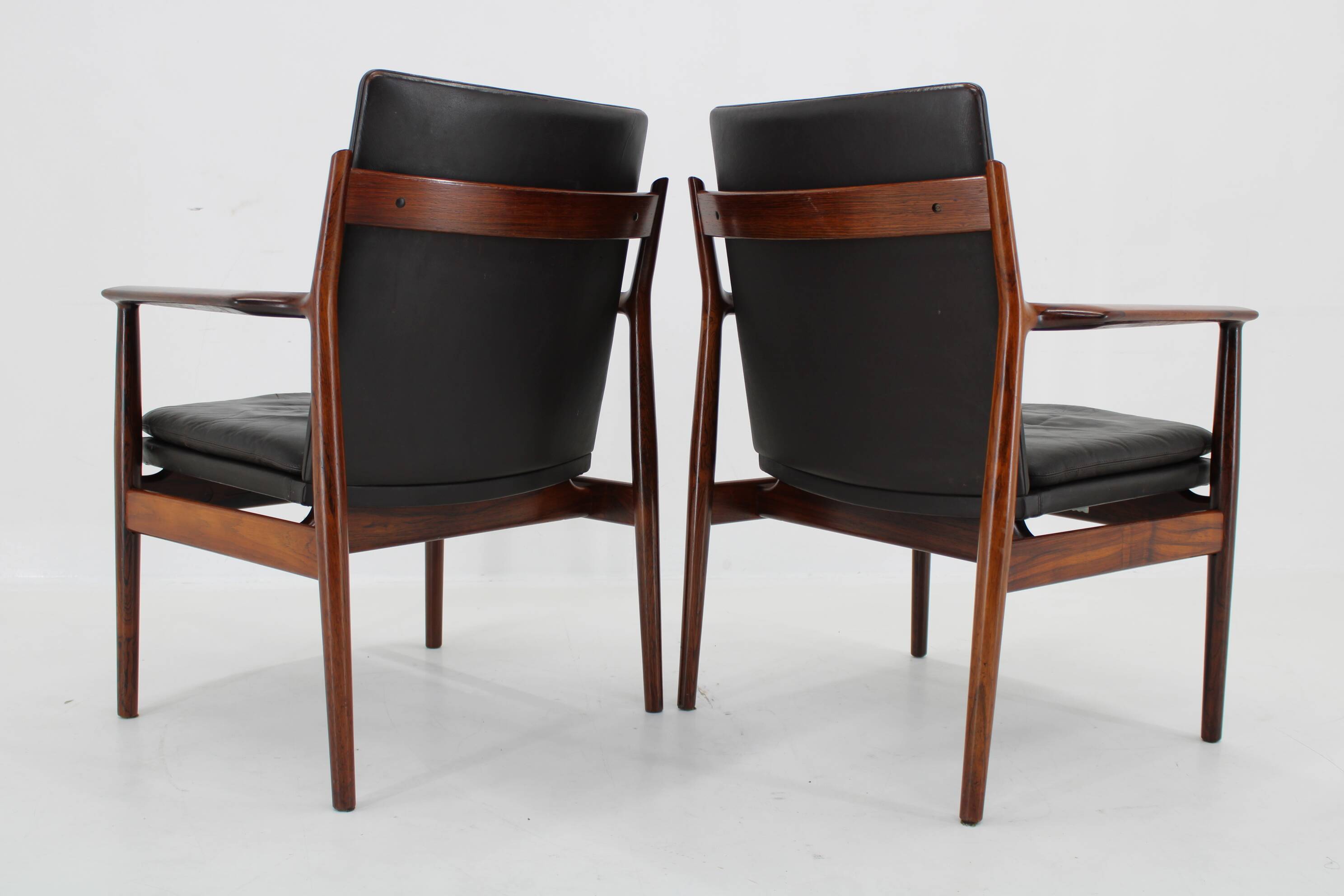 1960s Pair of Arne Vodder 431 Armchairs by Sibast Mobler, Denmark