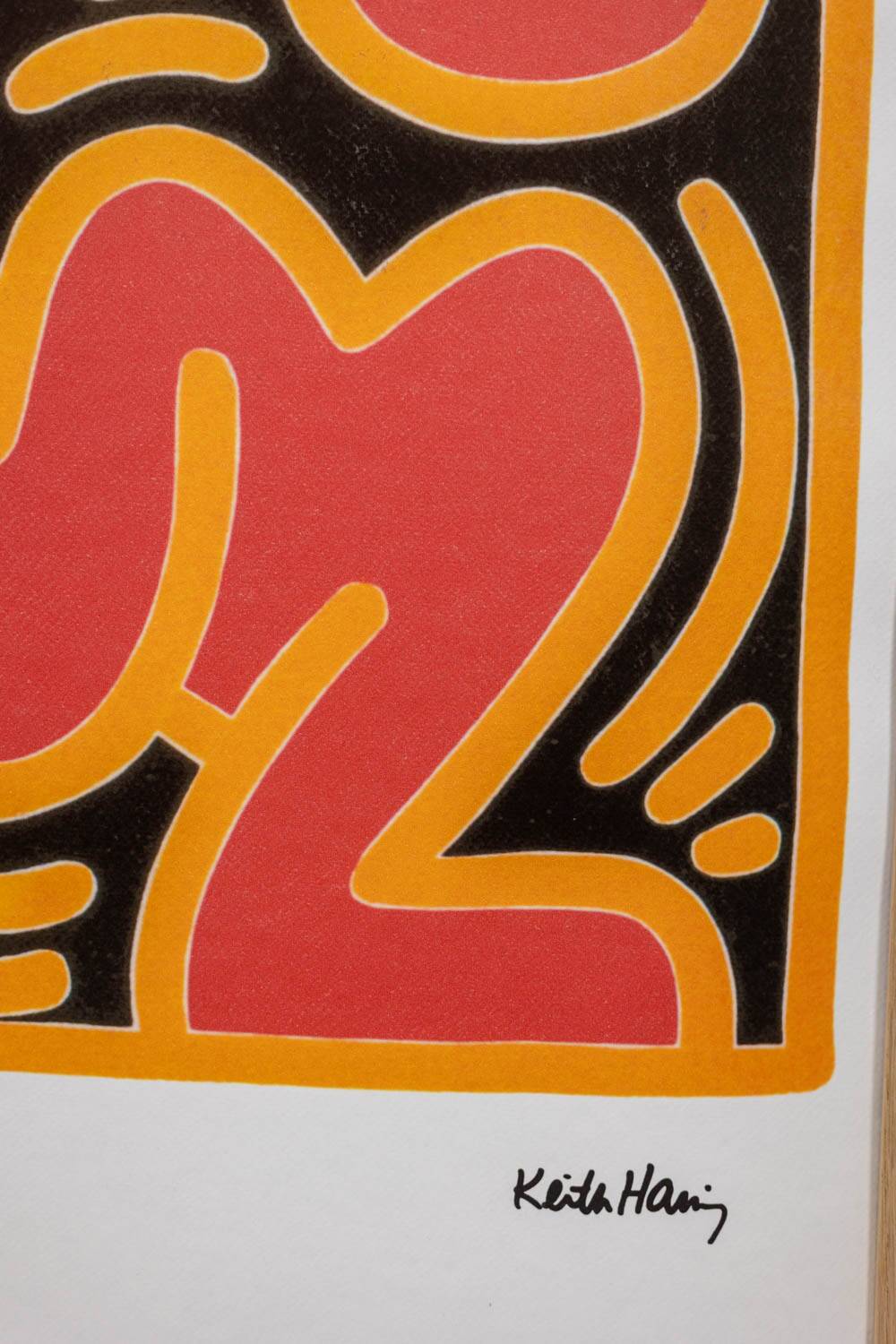 Keith Haring. Numbered colour silkscreen. 1990s.