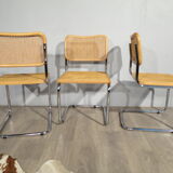 Set of 3 chairs B32 by Marcel Breuer