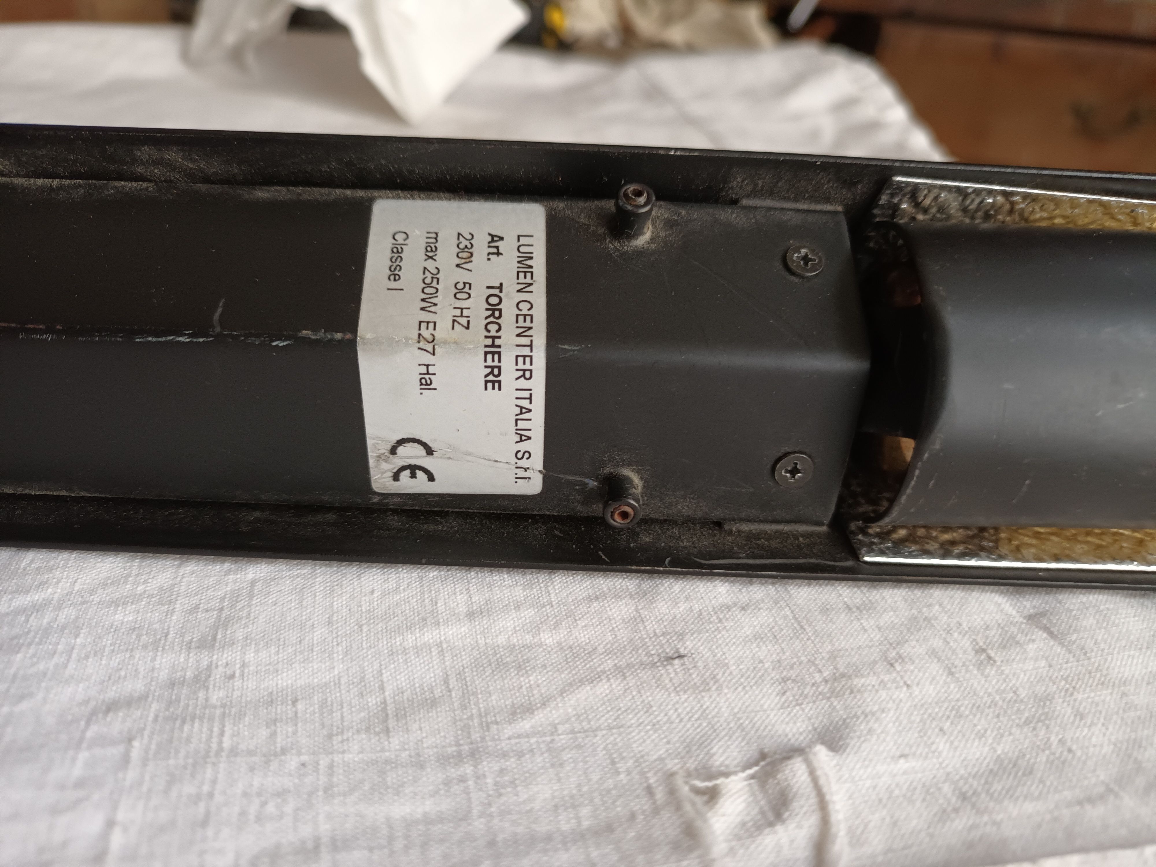 Pair of torchiere wall lamps by Gilles Derain for Lumen Center Italia