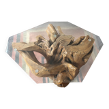 Olive tree stump coffee table