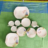 Melba English porcelain tea service