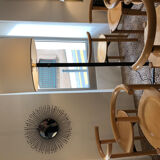 Series of 6 beech chairs Lübke