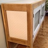 Solid oak art deco sideboard