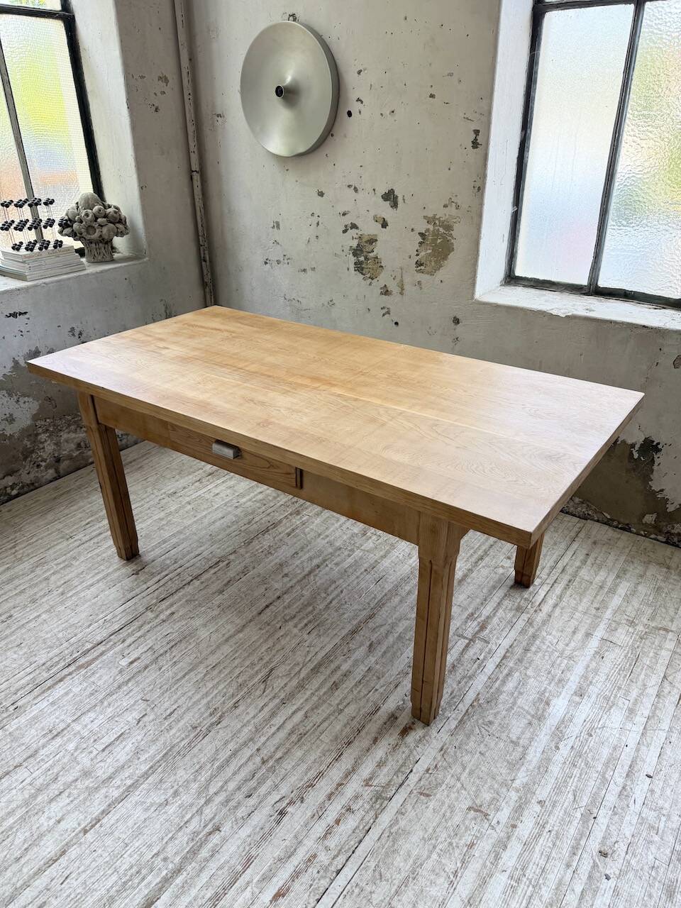 Ancienne table de ferme en chêne