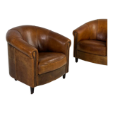Set of 2 club armchairs