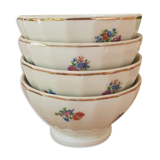 Set of 4 porcelain bowls of old limoges