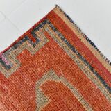 3x11 Red & Pink Super Soft Vintage Runner Rug, 98x335Cm