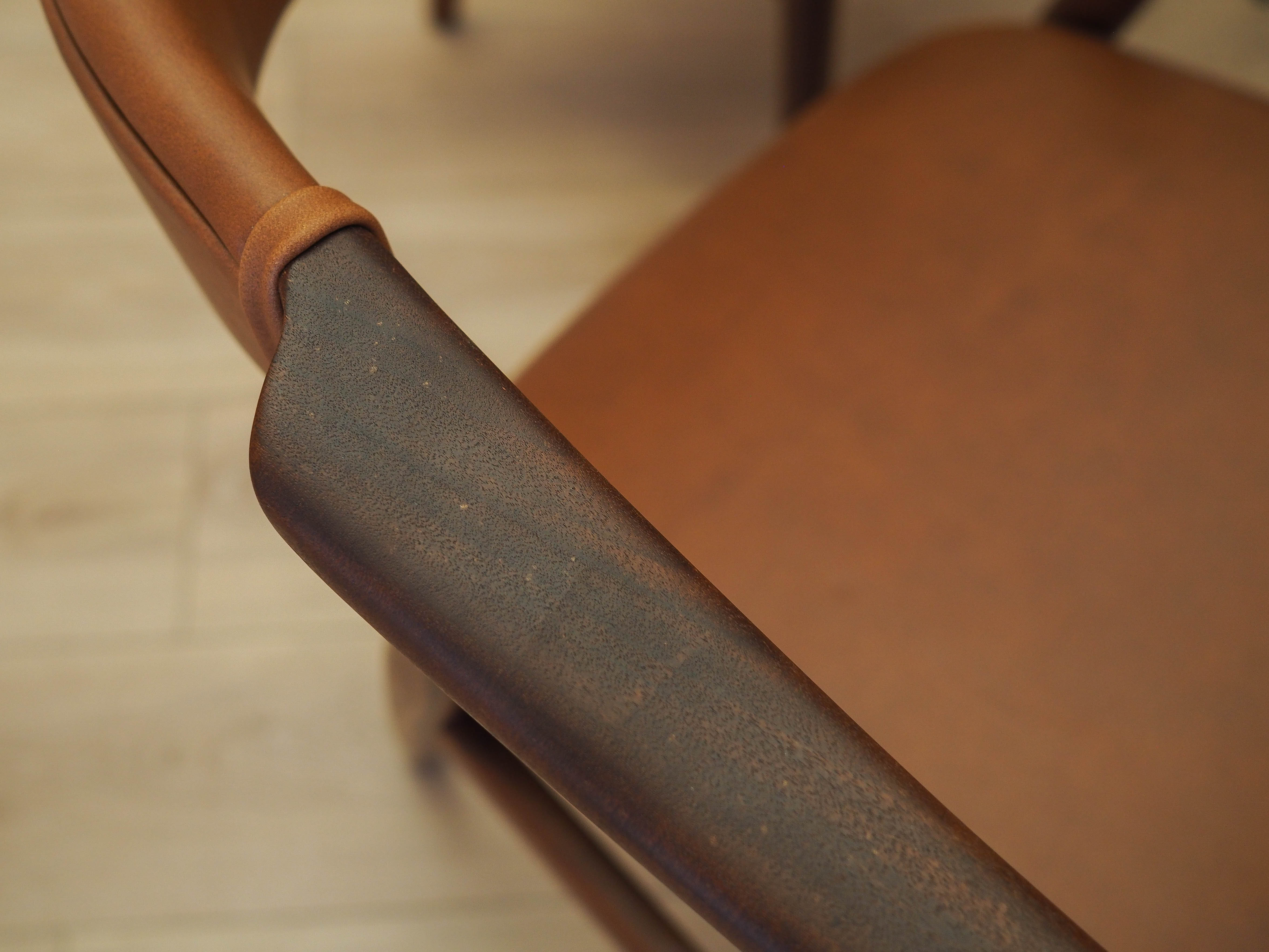 Set of six teak chairs, Danish design, 1970s, made in Denmark
