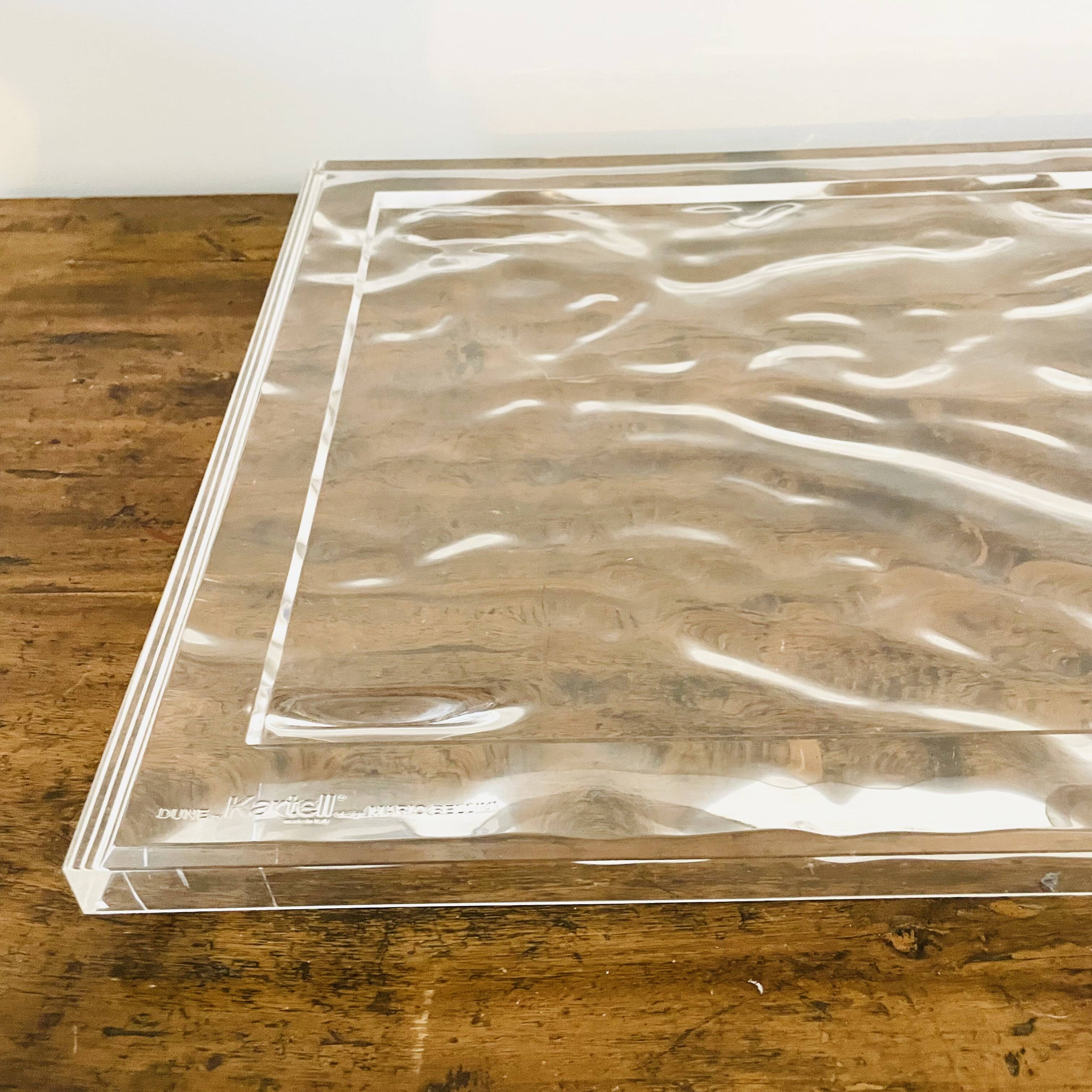 Serving tray dune big by kartell design mario bellini made in italy