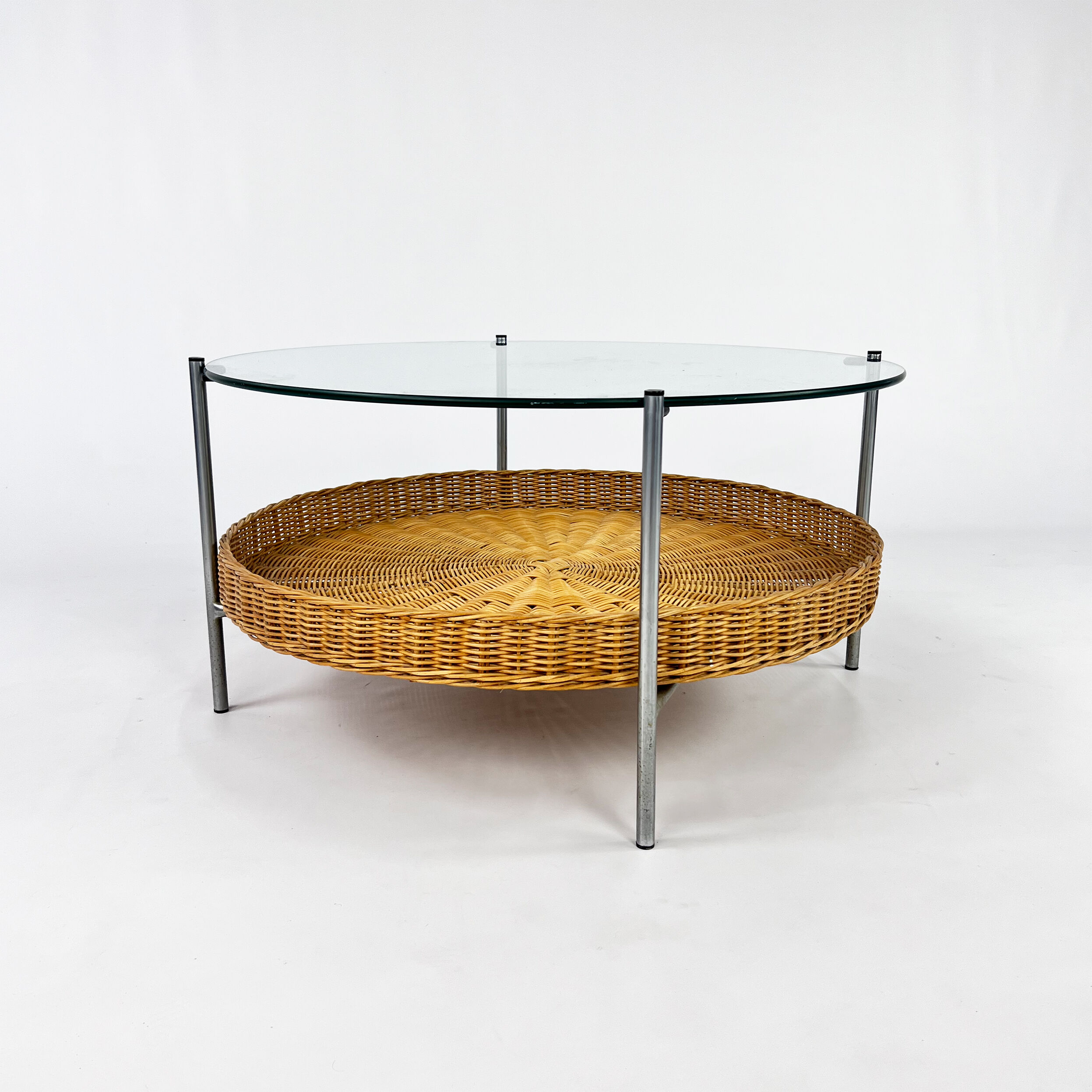 Vintage Round Coffee Table, Netherlands, 1960s