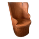 Scandinavian Swedish pine log stump chair "kubbstol" 1970s