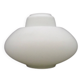 Large French Vintage Retro White Opaque Glass Pendant Ceiling Light Shade