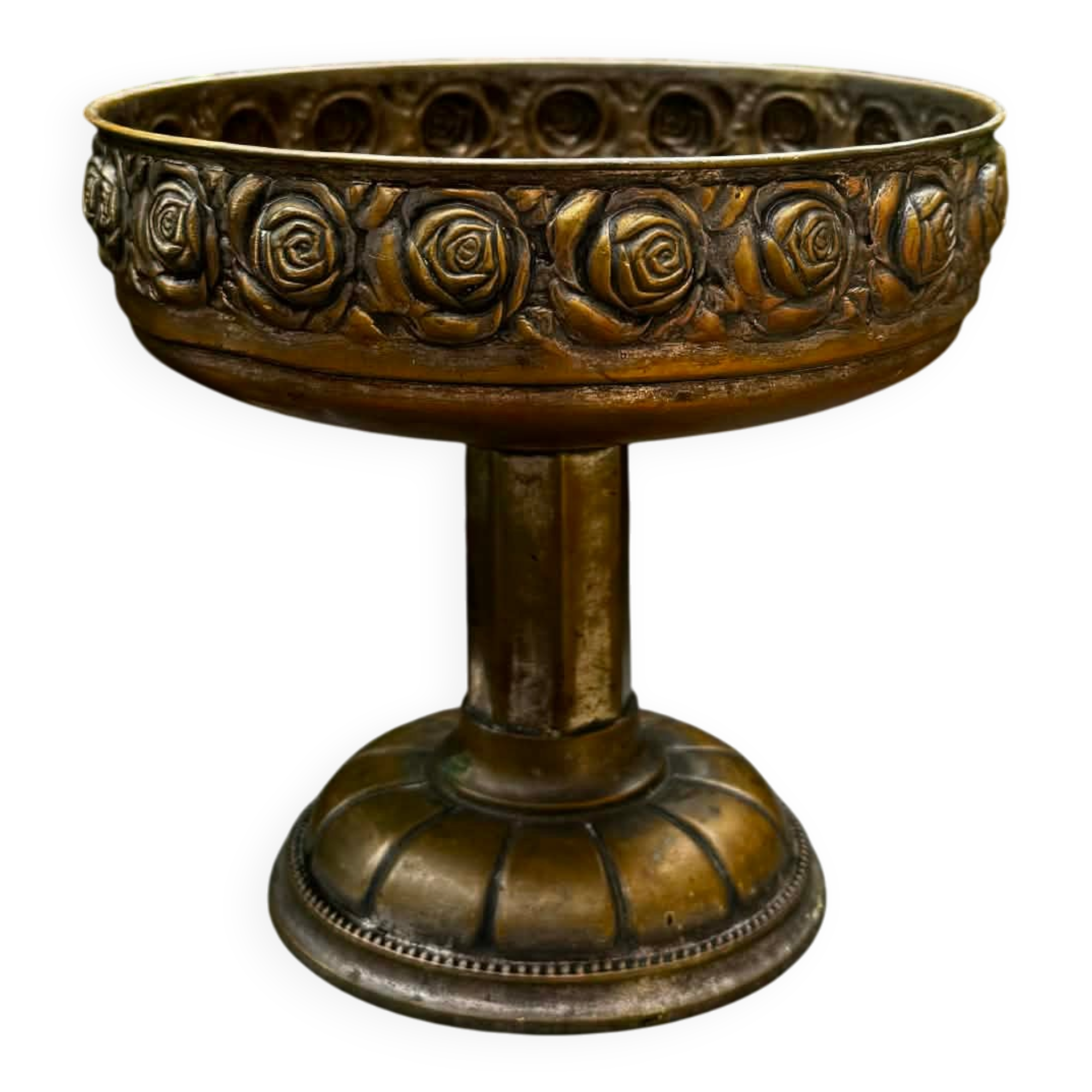 Large Art Nouveau fruit bowl