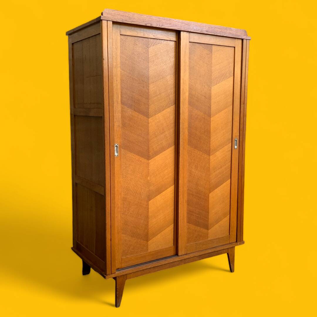 Vintage wardrobe compass feet wardrobe 1950