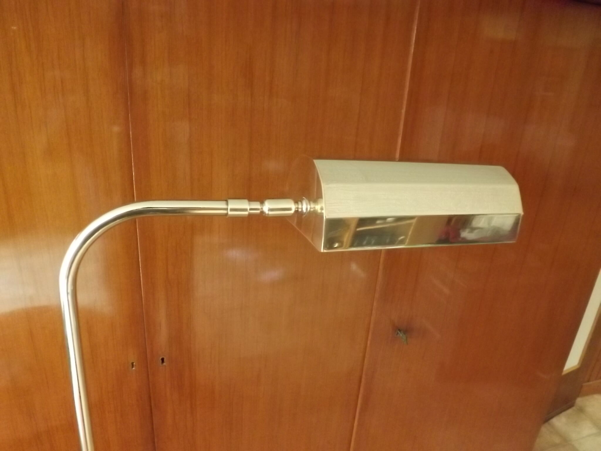 Modernist brass floor lamp deknudt 1970 vintage