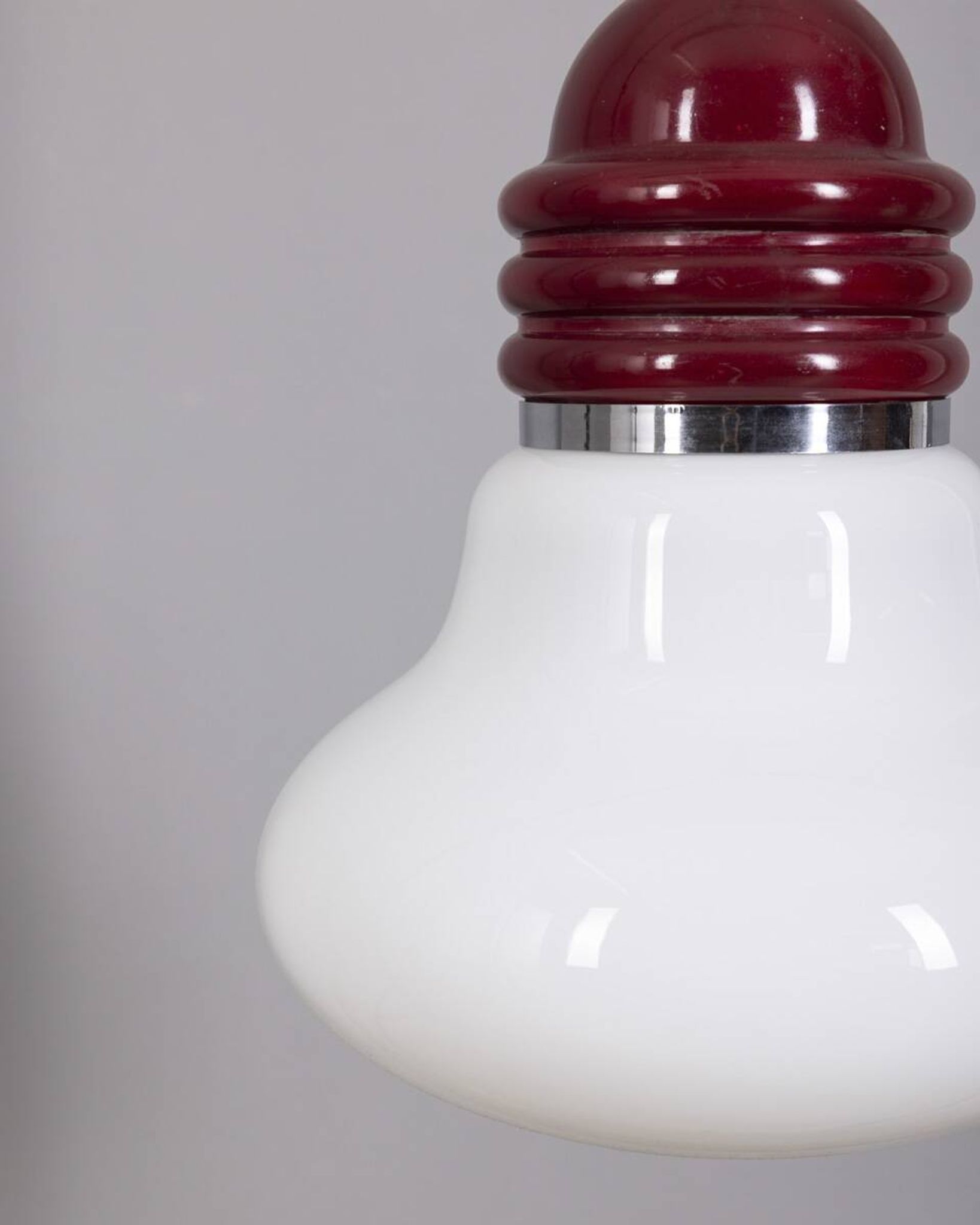 Vintage Glass and Metal Arianna Pendant Lamp by Piero Brombin for Artemide,