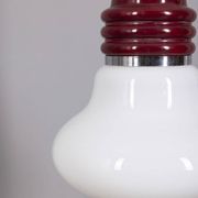 Vintage Glass and Metal Arianna Pendant Lamp by Piero Brombin for Artemide,